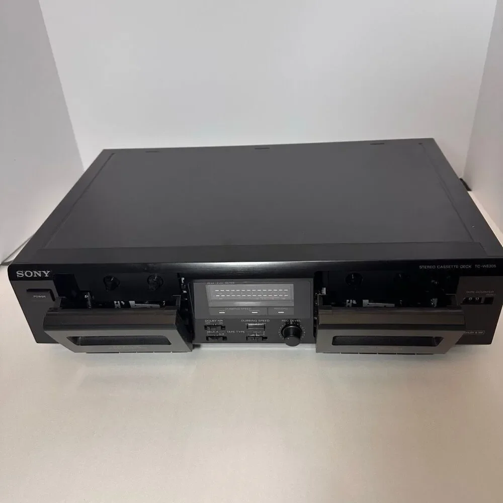 Vintage Sony Stereo Cassette Deck TC-WE305 Recorder Tested- See Description